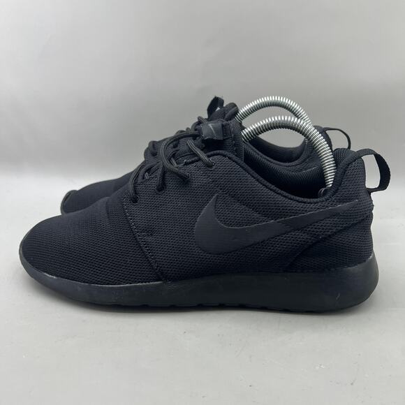 Nike Roshe One Running Shoes Women Size 9 Black Mesh Comfort Lightweight Sneaker - Picture 3 of 10